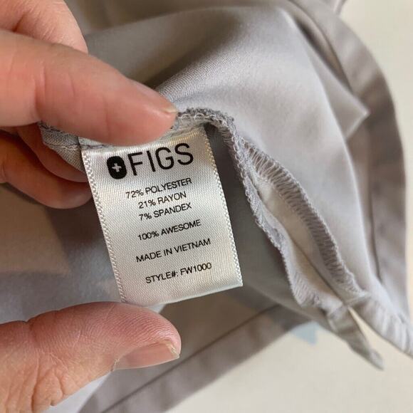 Figs Top Womens XS Extra Small Cool Stone Catarina One Pocket Scrub Short Sleeve - Picture 9 of 12